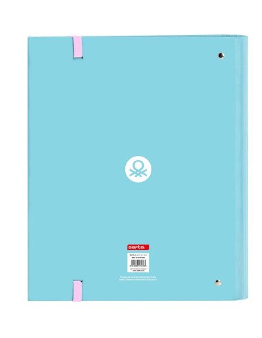 Carpeta 4 Anillas De 35Mm Con Recambio A4 100 Hojas Con Goma Y 5 Separadores Benetton | Reino Escolar: Mochilas y Regalos