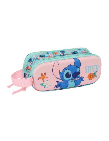 Portatodo Doble 3D Stitch | Reino Escolar: Mochilas y Regalos