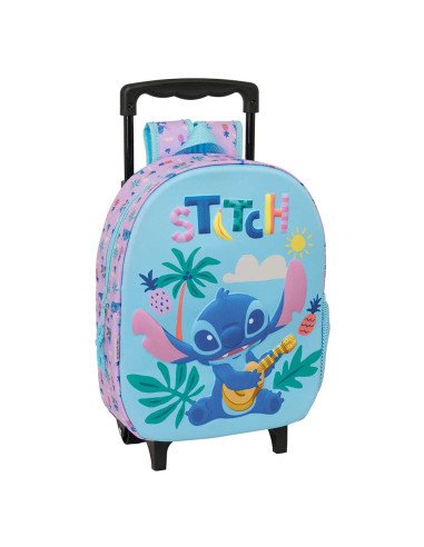 Mochila 3D Con Ruedas Stitch | Reino Escolar: Mochilas y Regalos