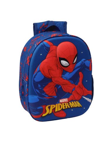 Mochila 3D Con Leds Spider-Man 3D | Reino Escolar: Mochilas y Regalos