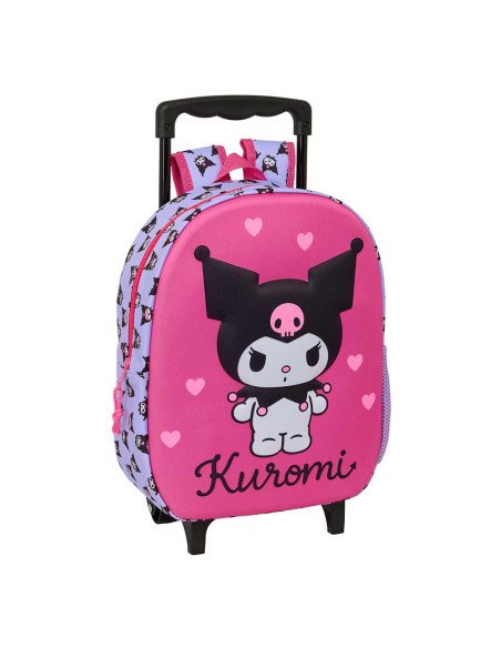 Mochila 3D con Ruedas Kuromi | Reino Escolar