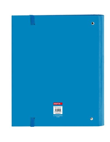 Carp 4 Ani 35Mm C/Recambio Safta "Azul" | Reino Escolar: Mochilas y Regalos