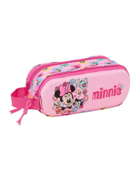 Portatodo Doble 3D Minnie Mouse | Reino Escolar: Mochilas y Regalos