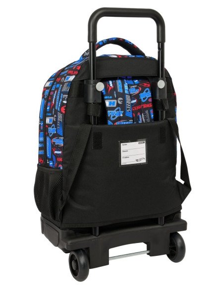 Mochila Grande Con Ruedas Compact Ext.Simple Hot Wheels | Reino Escolar: Mochilas y Regalos