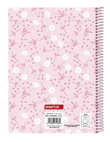 Bloc A6 120 Hojas Miffy "Flores" | Reino Escolar: Mochilas y Regalos