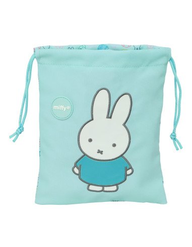 Saquito Merienda Reciclado Y Rep Al Agua Miffy "Friends" | Reino Escolar: Mochilas y Regalos