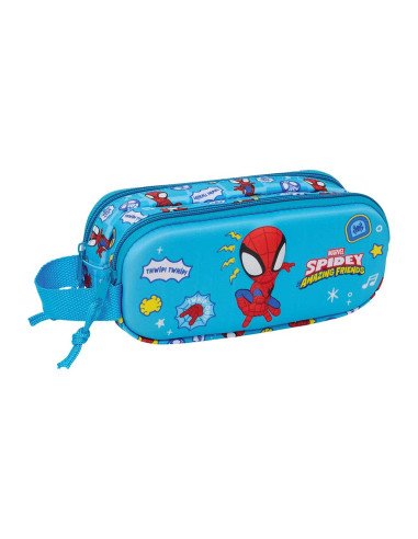 Portatodo Doble 3D Spidey | Reino Escolar