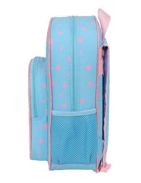 Mochila Infantil Adaptable a Carro Stitch "Happy" | Reino Escolar: Mochilas y Regalos
