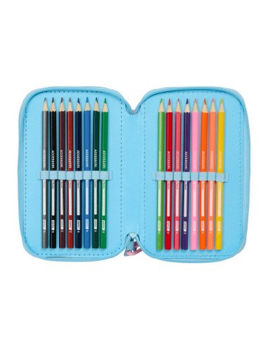Plumier Triple 37 Pcs Stitch "Happy" | Reino Escolar: Mochilas y Regalos