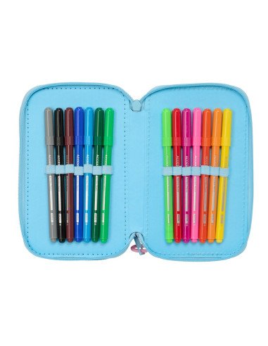 Plumier Triple 37 Pcs Stitch "Happy" | Reino Escolar: Mochilas y Regalos