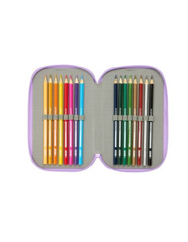 Plumier Triple 37 Pcs Unicorn Academy | Reino Escolar: Mochilas y Regalos