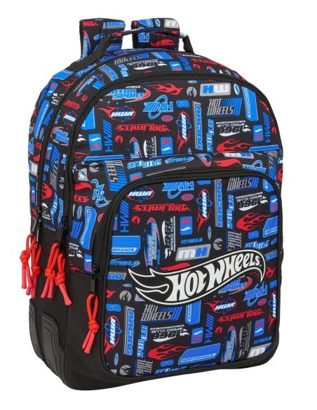 Mochila Doble Adaptable A Carro Hot Wheels | Reino Escolar: Mochilas y Regalos