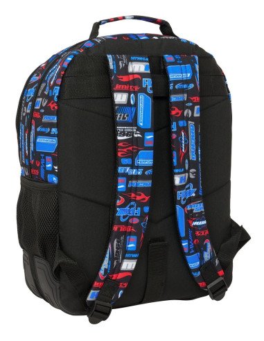 Mochila Doble Adaptable A Carro Hot Wheels | Reino Escolar: Mochilas y Regalos