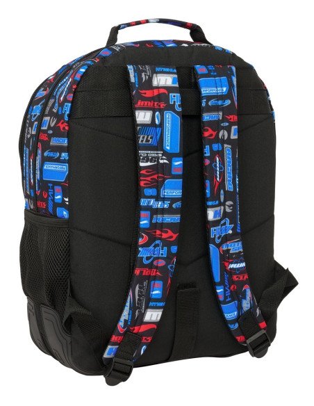 Mochila Doble Adaptable A Carro Hot Wheels | Reino Escolar: Mochilas y Regalos