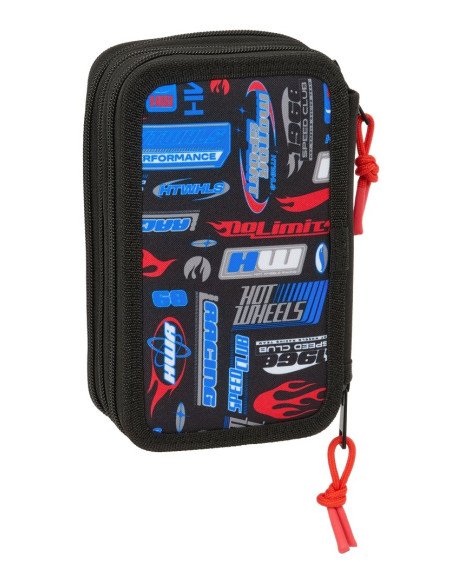 Plumier Triple 37 Pcs Hot Wheels | Reino Escolar: Mochilas y Regalos