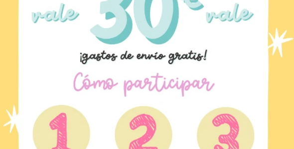 ¡Gana un vale de 30€ en nuestra tienda con envío gratuito!