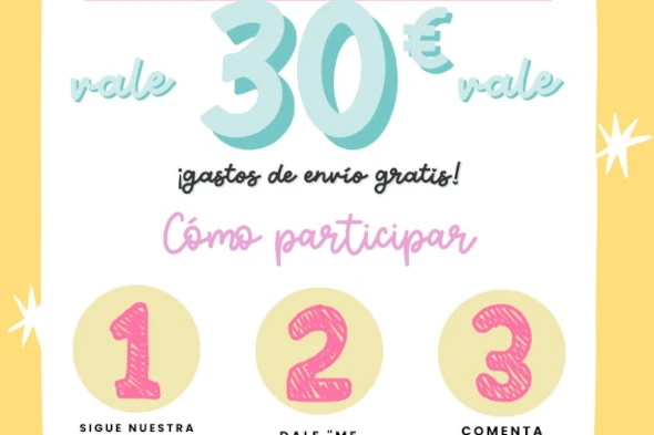 ¡Gana un vale de 30€ en nuestra tienda con envío gratuito!